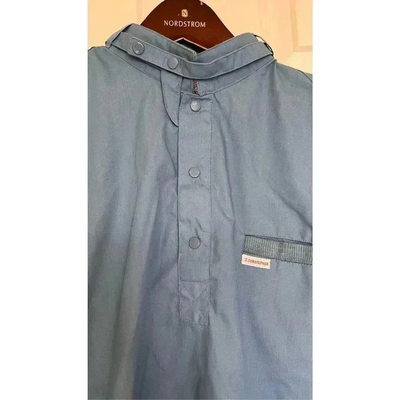 Vintage Jordan Christopher Windbreaker Jacket Men's Large Blue 80s Buttoned - Picture 5 of 12